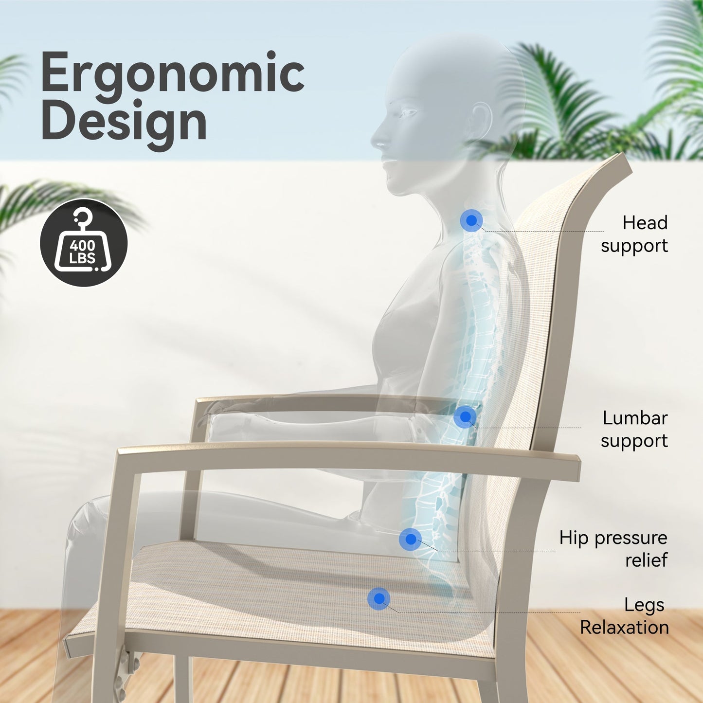7 Pieces Patio Dining Set