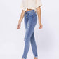 Judy Blue - High Waist Destroyed Button Fly Skinny Denim Jeans