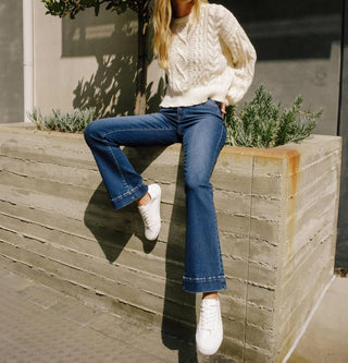 Flying Monkey - High Rise Trouser Hem Bootcut Jeans