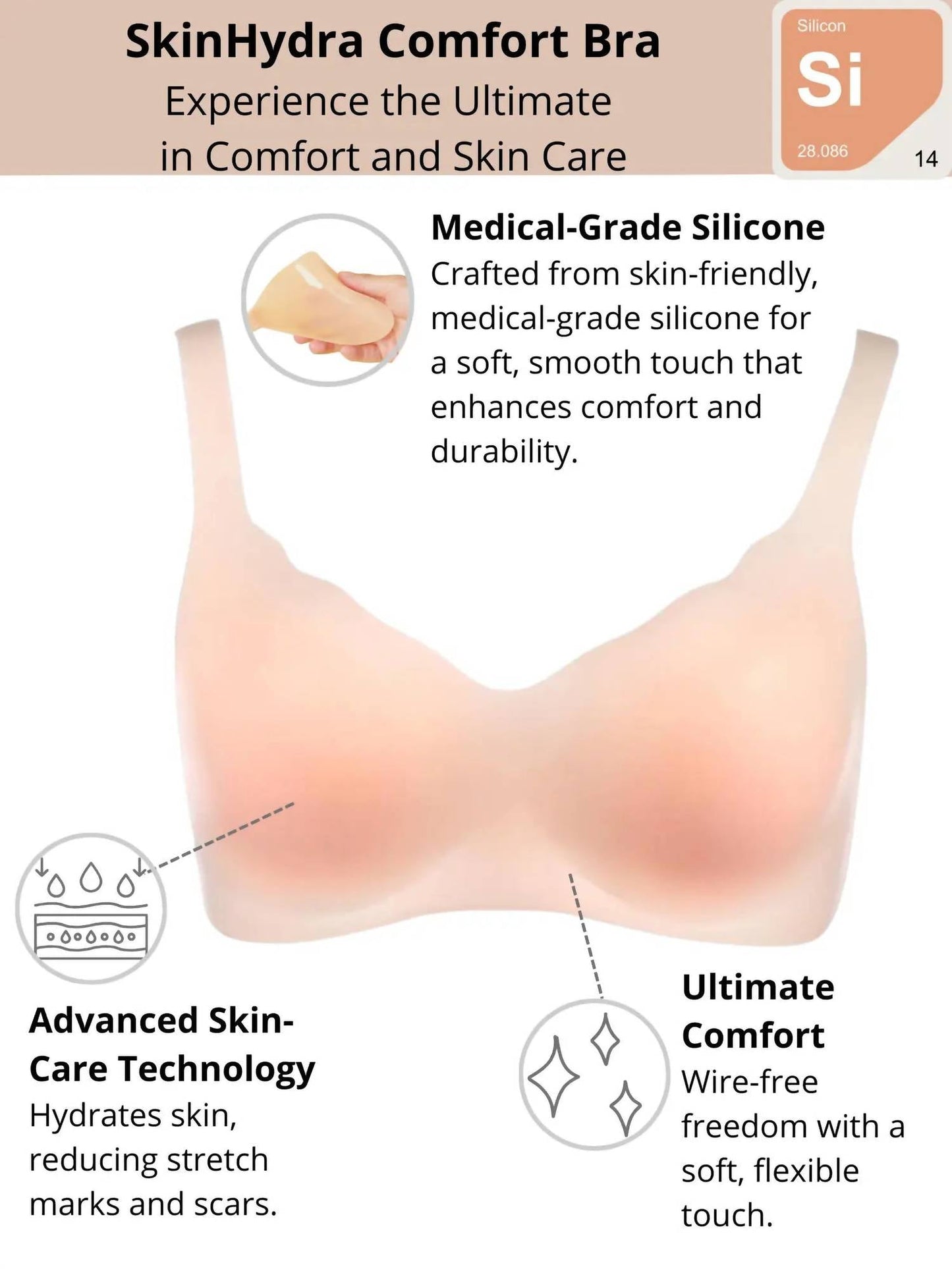 Siluets - SkinHydra Bionic Gel Comfort Bra