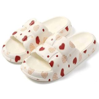 Judson & Co. - Heart Print Pillow Cushion Slides
