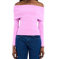Nia - Palmer Off Shoulder Bell Sleeve Ribbed Sweater