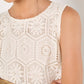 Apricot - Crochet Lace Shell Top