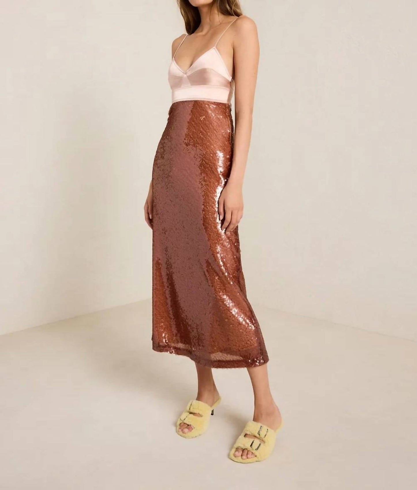 A.L.C. - Gisele Cutout Sequin Satin Crepe Midi Dress