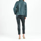 Clara Sunwoo - Liquid Leathe Button Closure Pocket Jacket