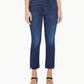 Mother - High-waisted Crop Fray Jeans