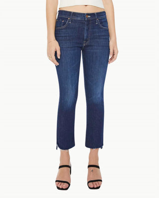 Mother - High-waisted Crop Fray Jeans