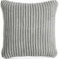 Charter Club Knit Throw Pillow 20" Smoke Gray Damask Designs