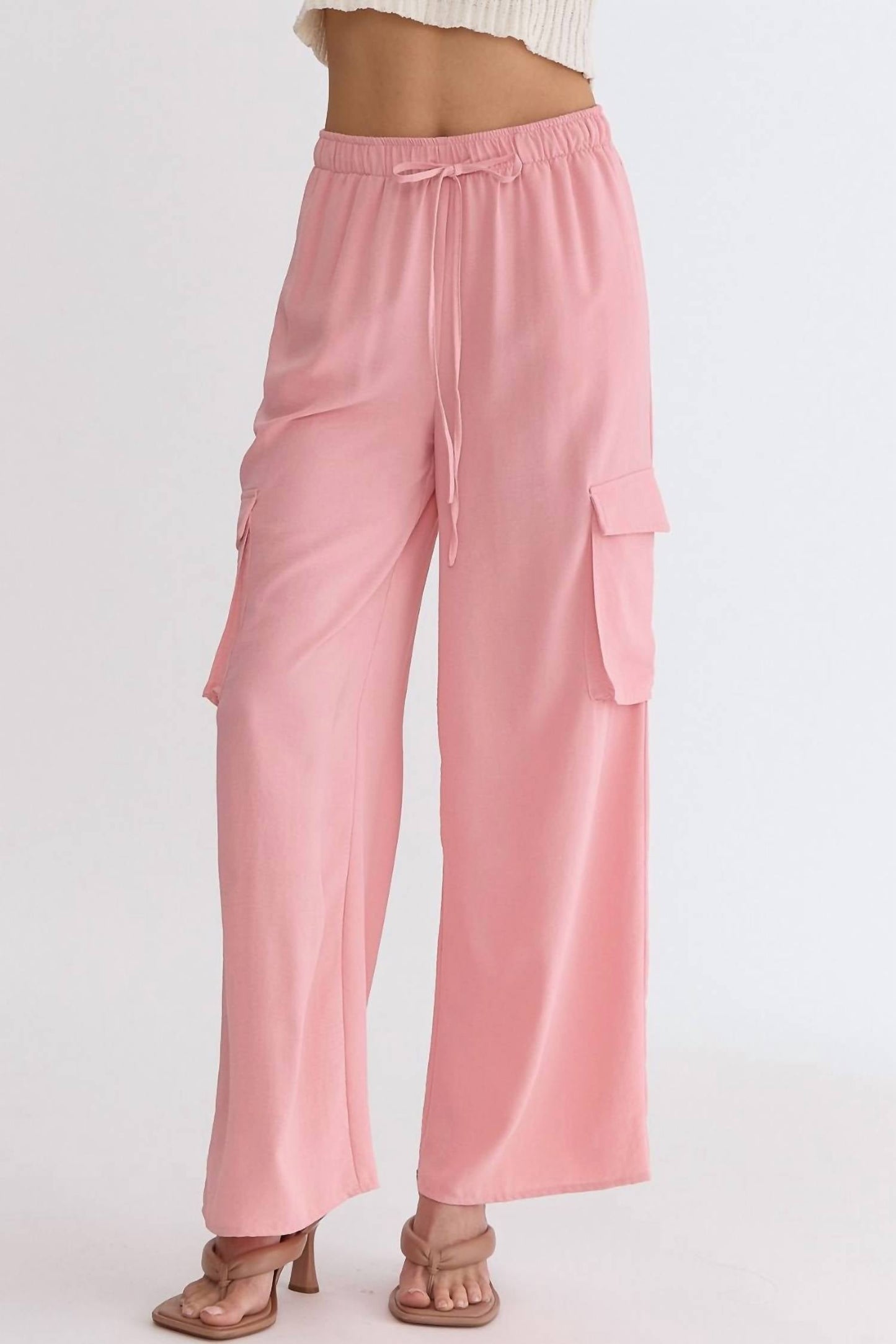 Entro - High Waisted Cargo Pants