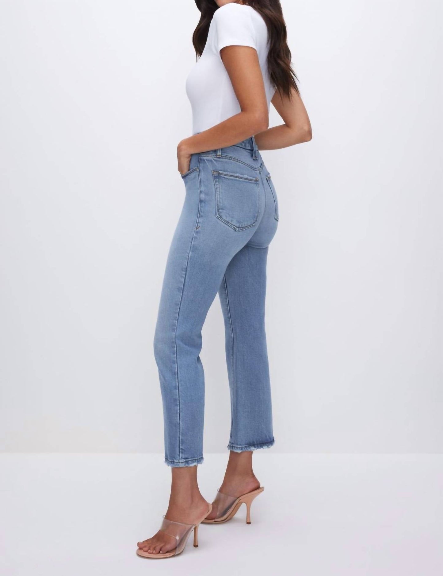 Good American - Good Legs Crop Mini Boot