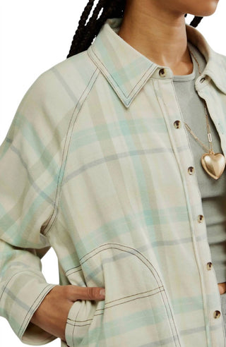 Free People - Girl Meets Boy Plaid Shirt