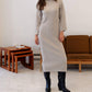 Mima Rosso - Cable Knit Bell Sleeve Dress