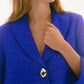 Joseph Ribkoff - Collared Textured Trapeze Jacket