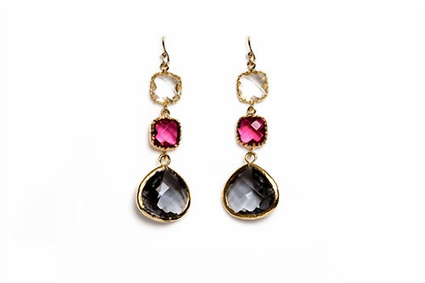Avenue Chic - Women's Three Drop Earrings