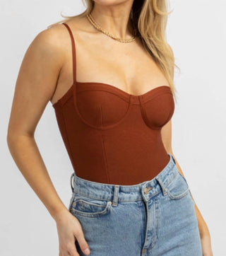 Win Win Apparel - BUSTIER SLEEVELESS STRETCH BODYSUIT