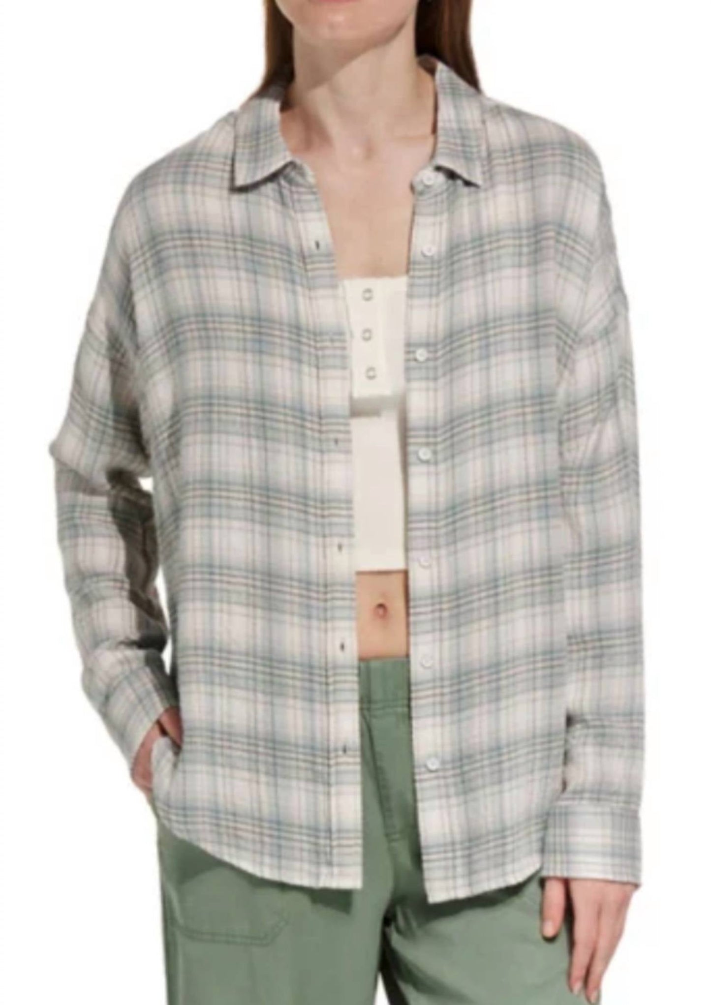 Flags & Anthem - Leetonia Long Sleeve Boyfriend Shirt