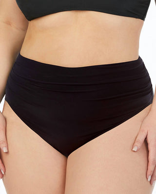 Magicsuit - Plus Size Shirred Brief Swim Bottom