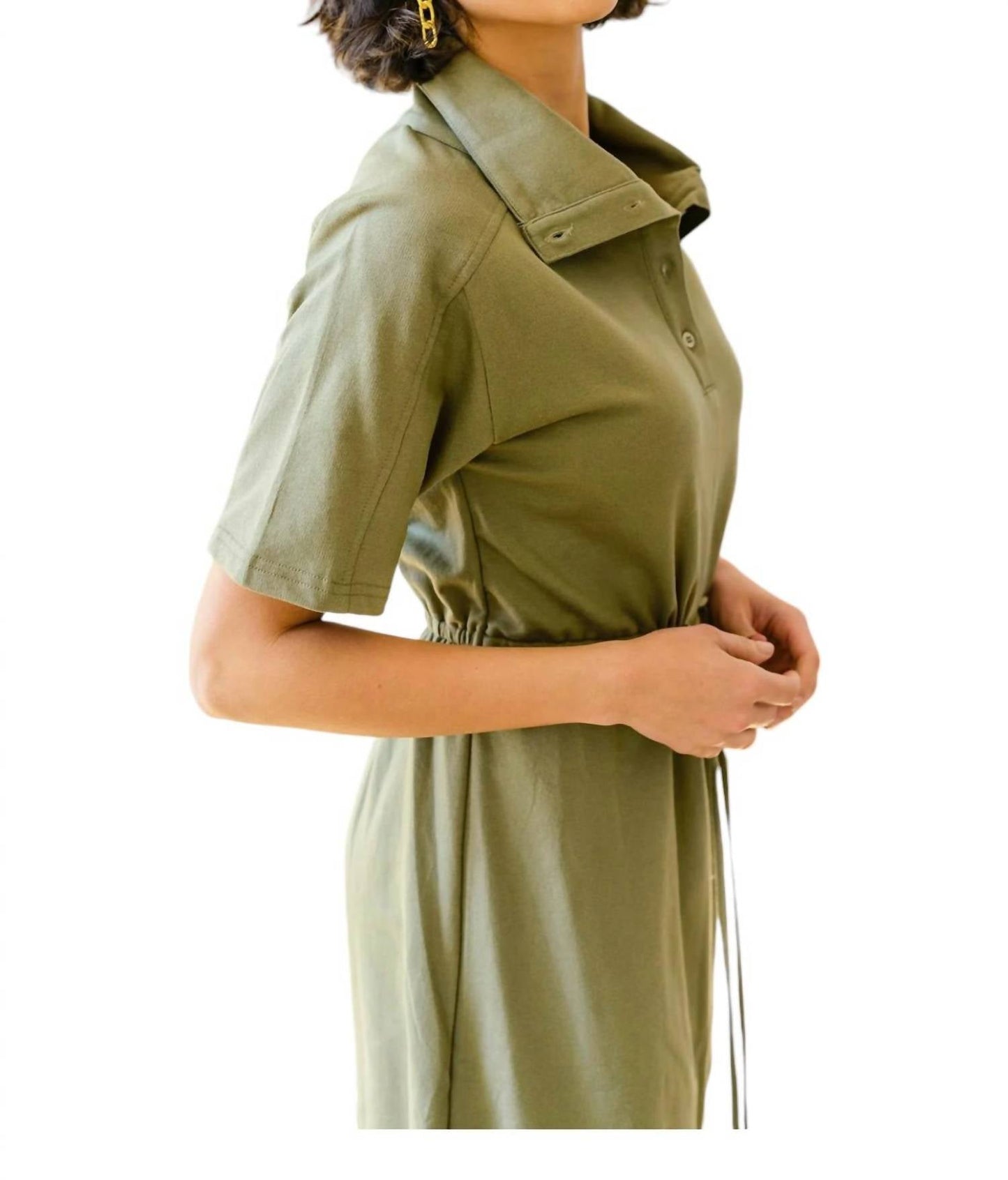Very J - Darla Button Up Collared Dress