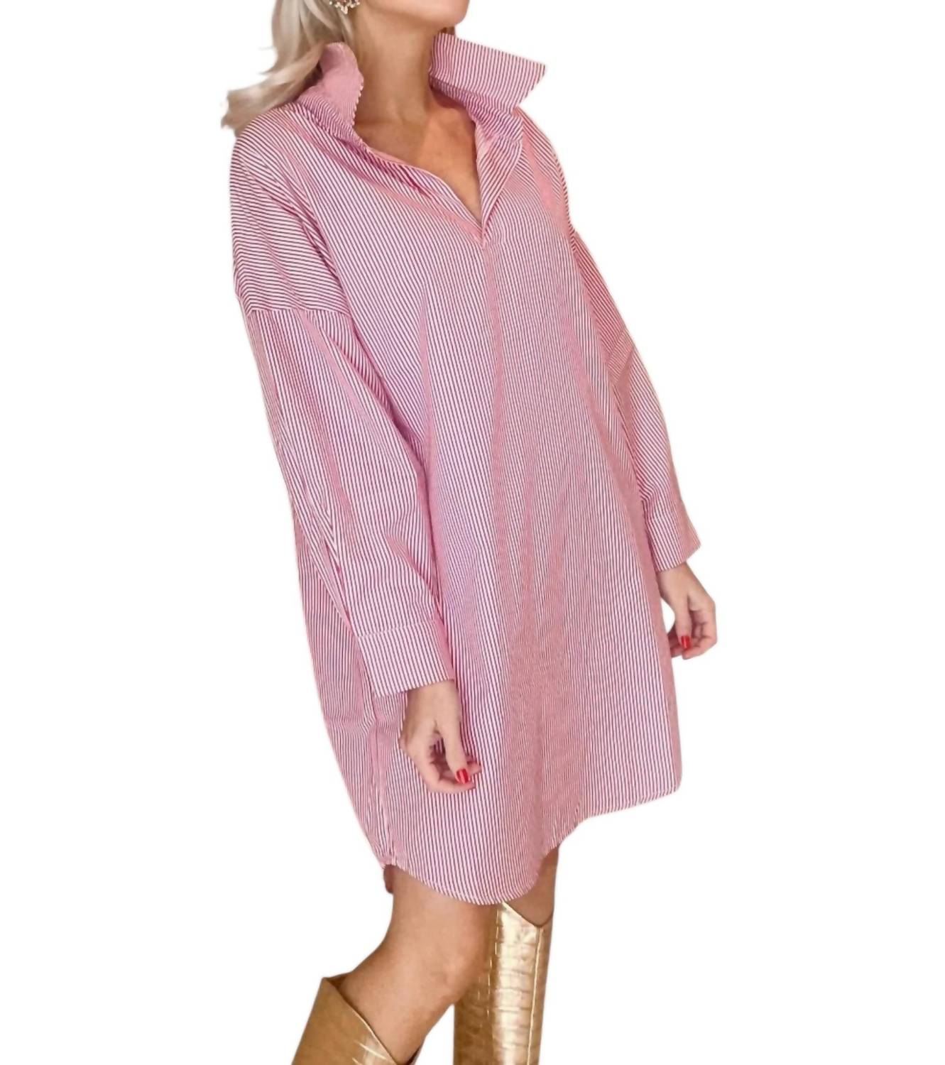 Caryn Lawn - Preppy Game Day Striped Dress