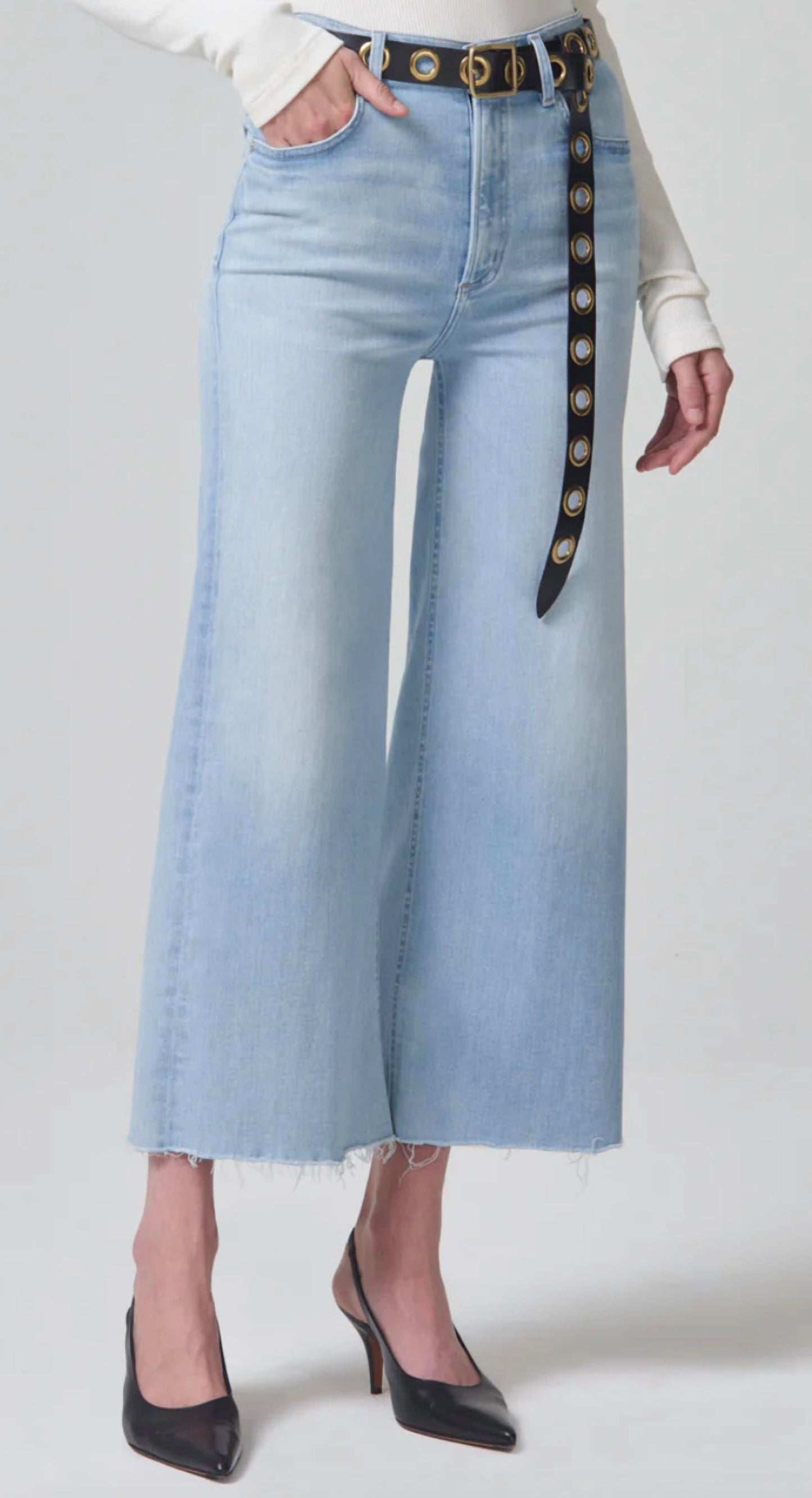 Citizens Of Humanity - Lyra Crop Wide Leg Jeans