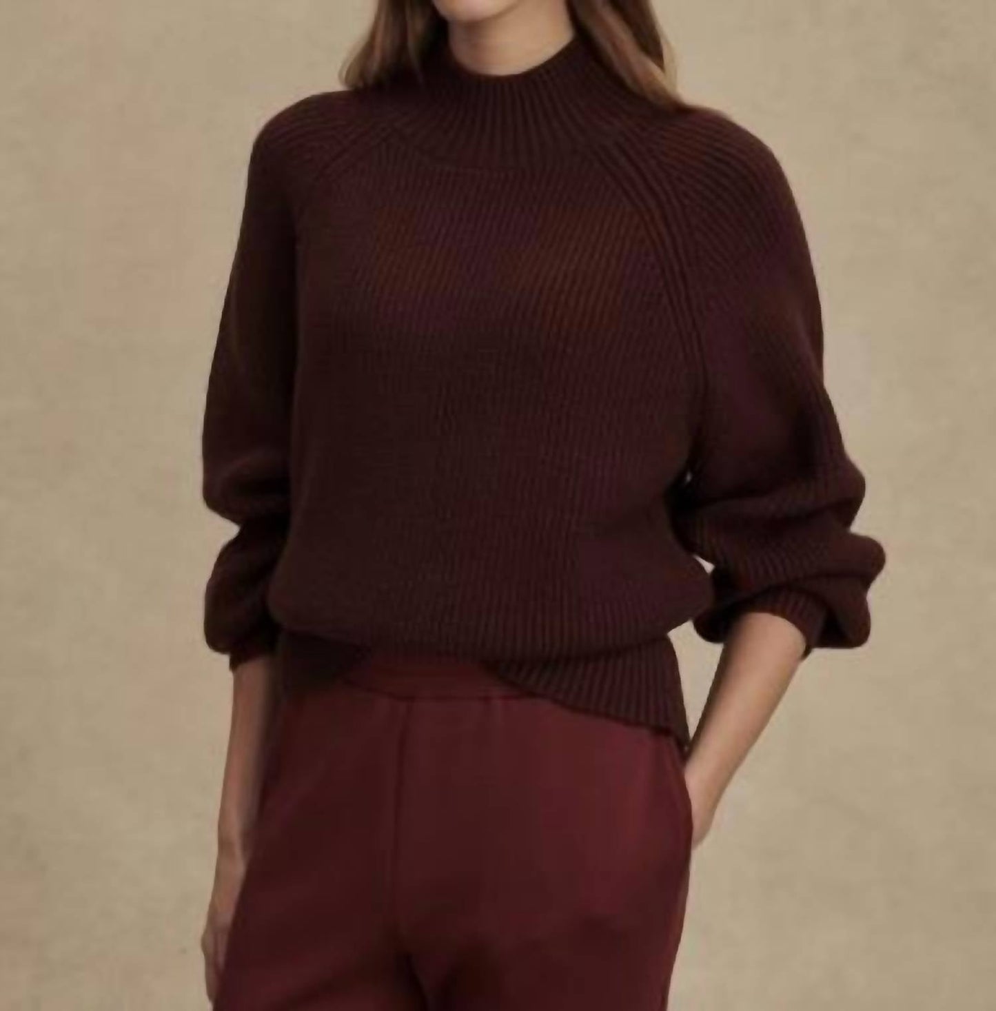 Varley - Martina High Neck Rib Knit Sweater