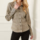 Karen Kane - Sequin Side-Pleat Shirt