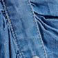 Veronica Beard - Hensley Ruched Mini Shirt Denim Dress