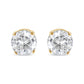 14K Yellow Gold 1/2 Cttw Round-Cut Diamond Solitaire Stud Earrings (O-P Color, SI2-I1 Clarity)