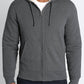 Jachs New York - Recycled Jacquard Sherpa Lined Full Zip Hoodie