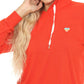 Pj Salvage - Women's Retro Heart Long Sleeve Hoodie