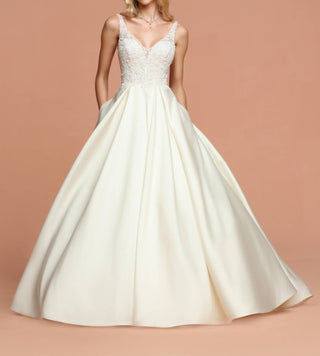 Davinci Bridal - Sleek Mikado A-line Gown