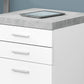 File Cabinet Rolling Mobile Storage Drawers Printer Stand For Office