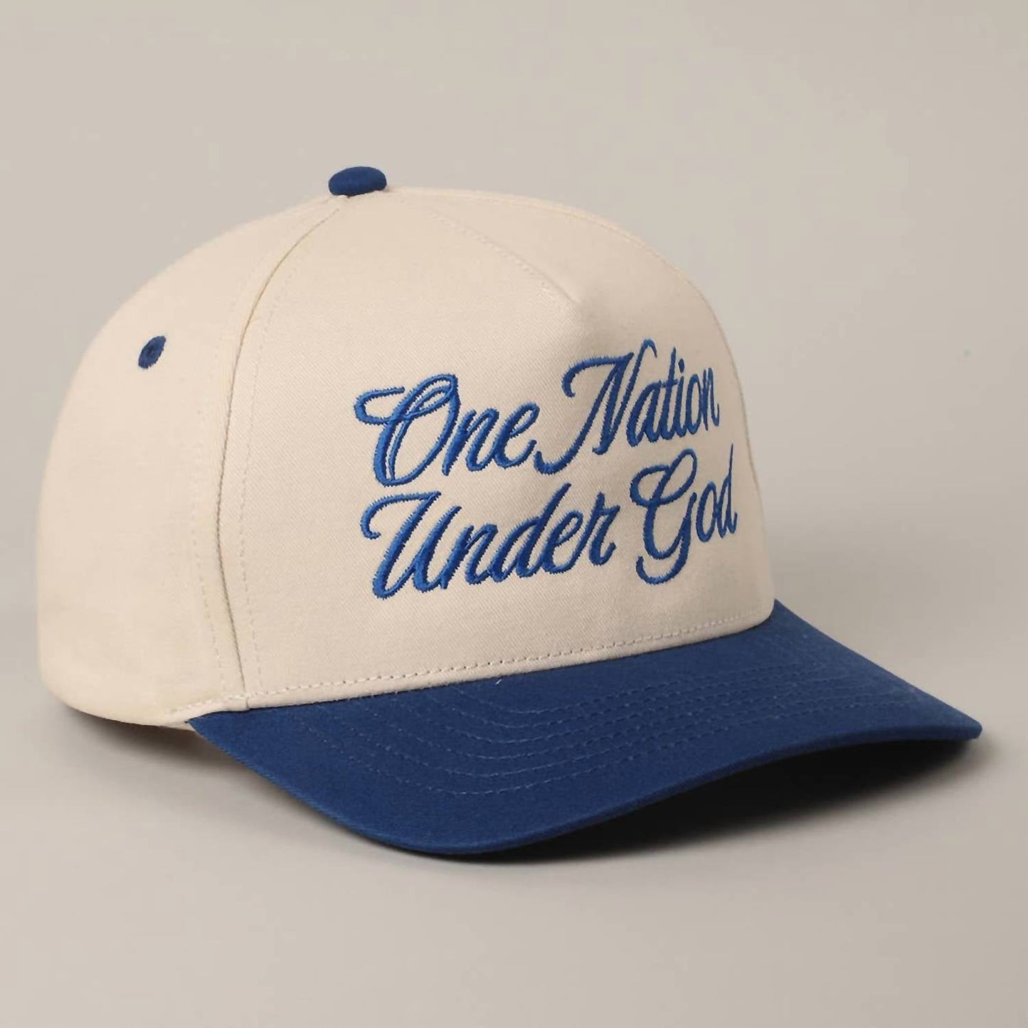 Fashion City - Unisex One Nation Under God Two-tone Trucker Hat