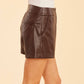 Dolce Cabo - High Waisted Faux Leather Shorts