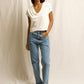 Perfectwhitetee - Women's Alanis V Neck Bright Top