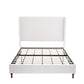 Harper Tall Headboard Upholstered Bed in Textured Ivory Canvas