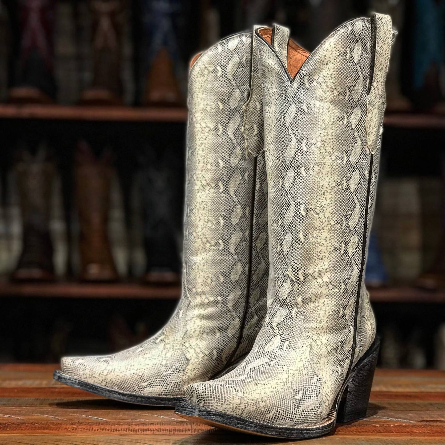 Tanner Mark - Caruguna Print Leather Boots