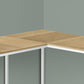 L-Shaped Corner Computer Desk with Contemporary Marble Look
