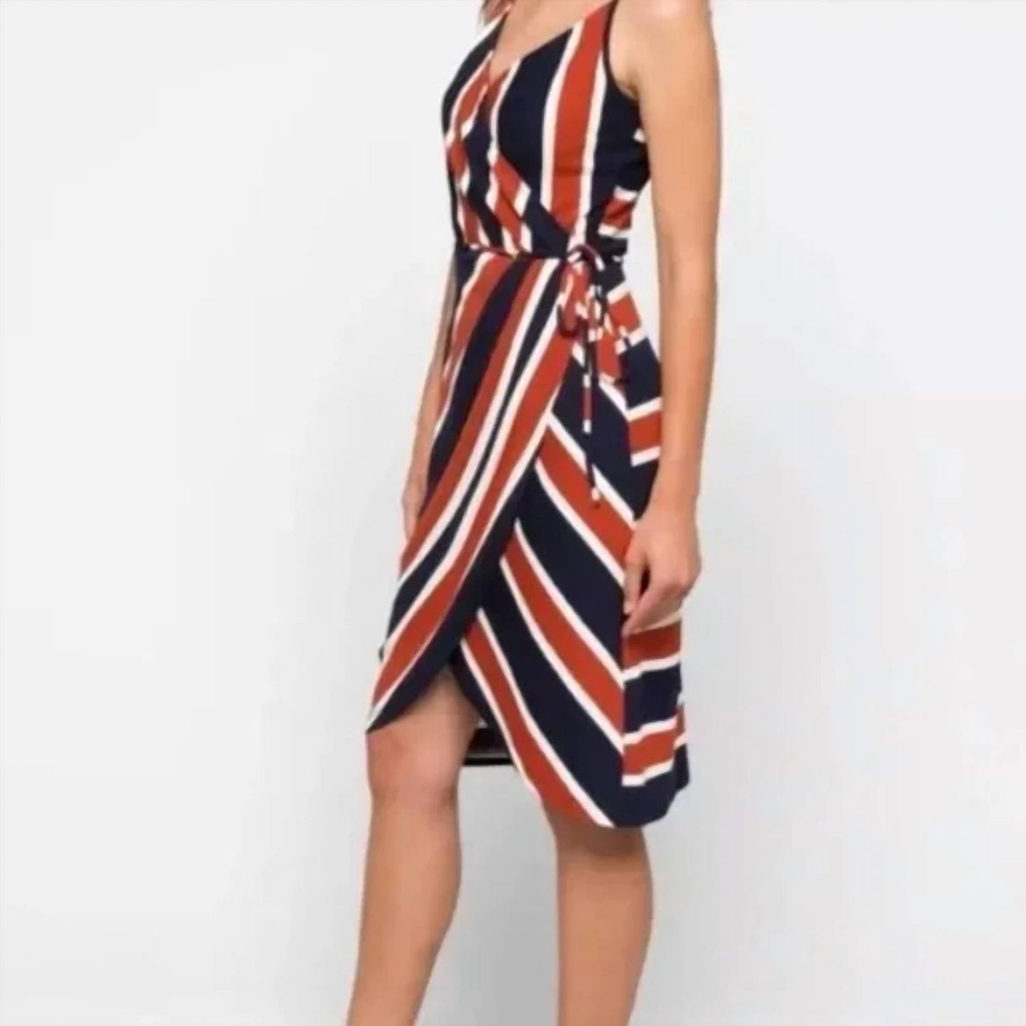 41 Hawthorn - Annora Faux Wrap Knit Dress