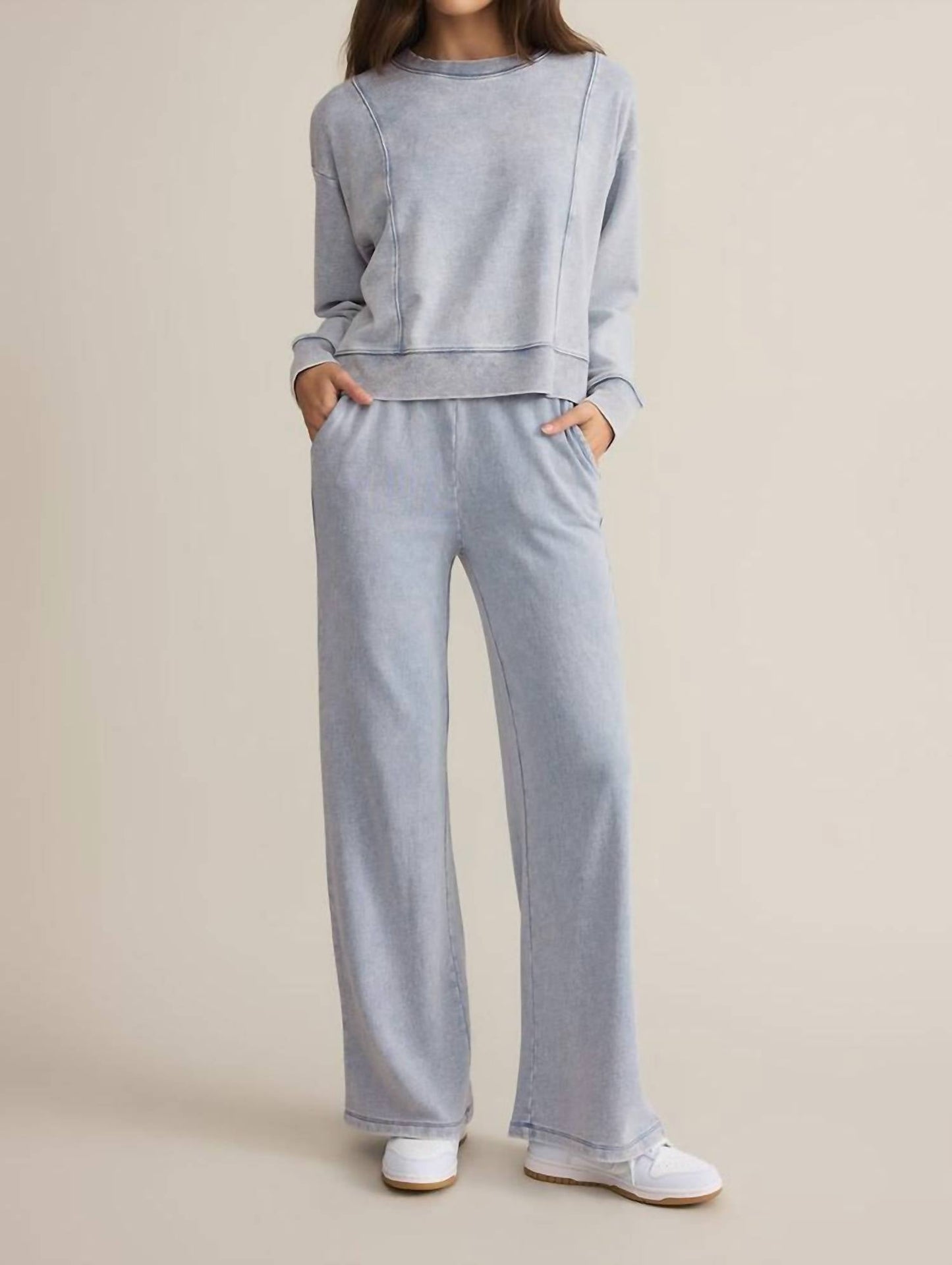 Z Supply - Lax Fit Denim Sweatshirt