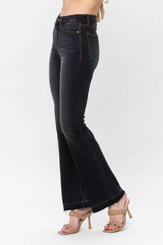 Judy Blue - High Waist Released Hem Slim Bootcut Denim Jeans