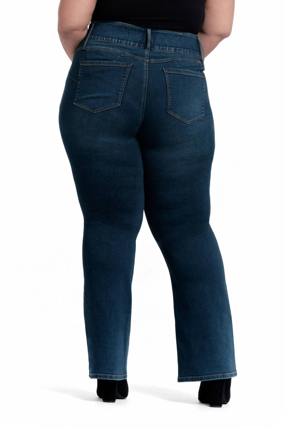 1822 Denim - Plus Shapewear High-rise Bootcut Jeans