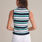 525 America - Vivienne Johnny Collar Stripe Tank