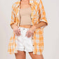 Trendsi - SAGE + FIG Plaid Button Up Side Slit Shirt