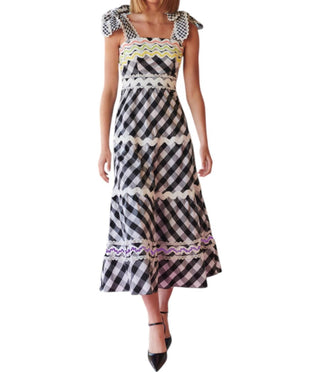 Celia B - Jade Vichy Midi Dress