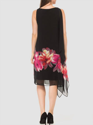 Joseph Ribkoff - Sleeveless Shift Midi Dress
