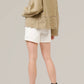 Aaron & Amber - Scalloped Hem Denim Jacket