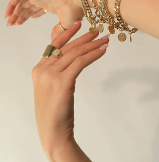 Eklexic - Women's Micro Link Curb Chain Bracelet