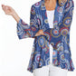 Multiples - Flounce Sleeve Mesh Open Cardigan