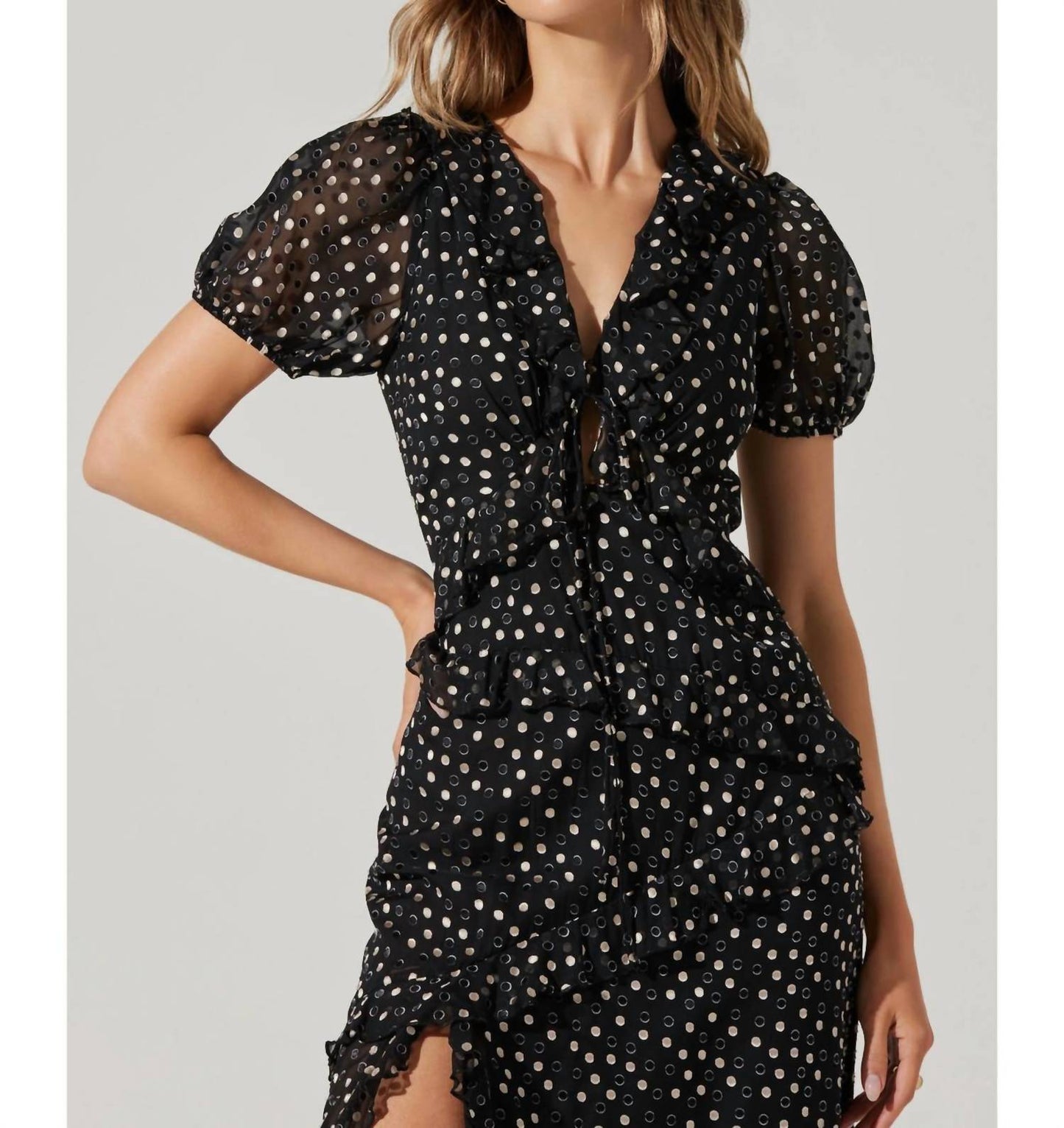 Astr - Bennett Polka Dot Dress